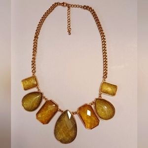Faux Amber Necklace